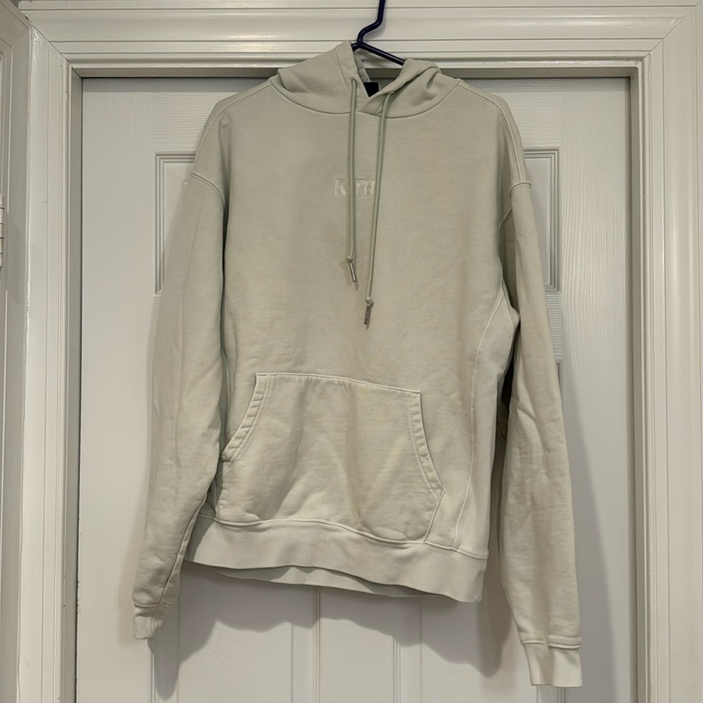 Kith hoodie- light green cream ish color. Amazing quality